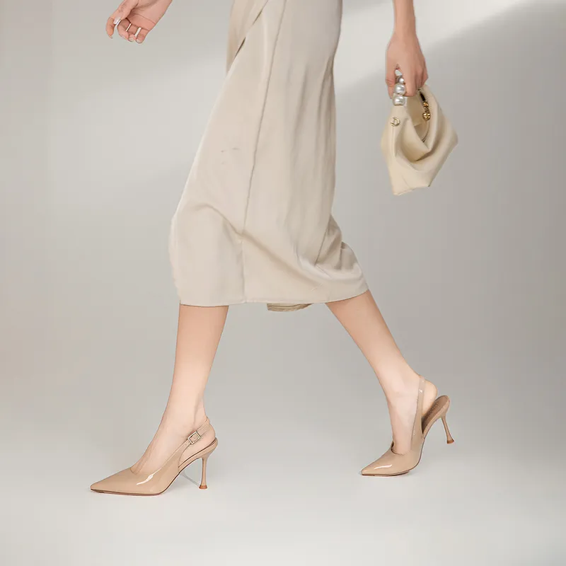 FIVE PLUS Slim Heel High Heels Women's-6