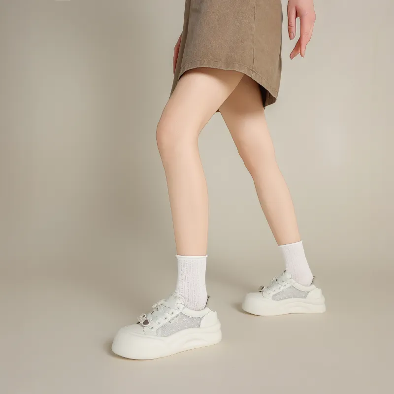 FIVE PLUS Anti Slip Wear Resistant Low Top Skateboard Shoes Women's-7