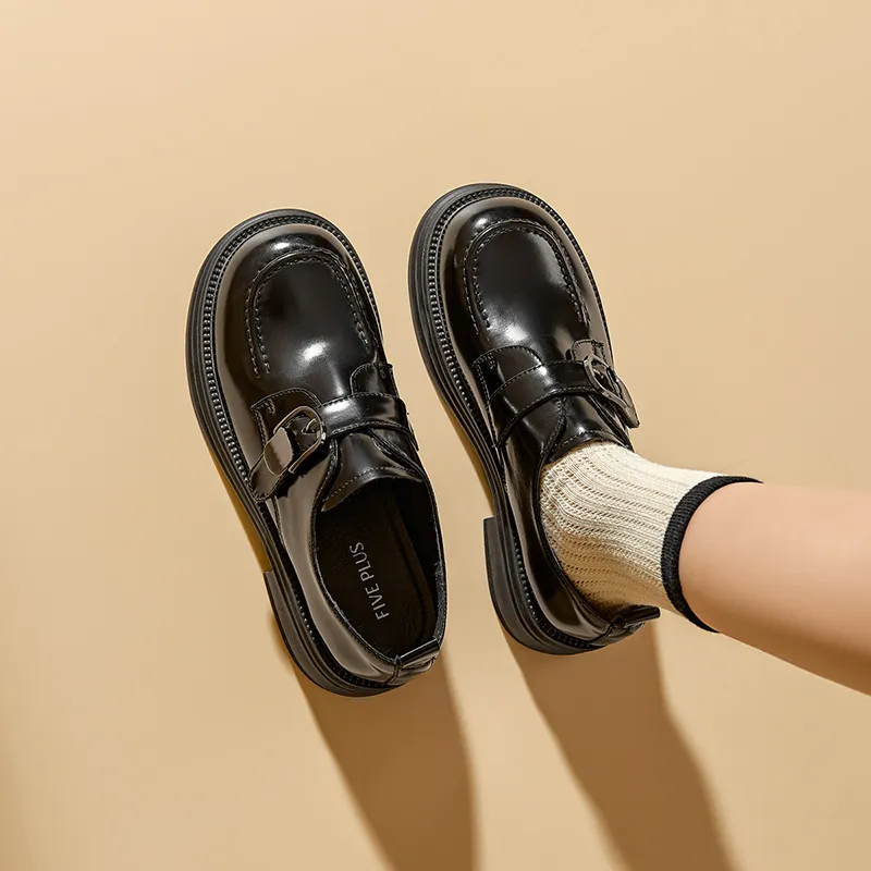 FIVE PLUS Loafers Women's Black-3