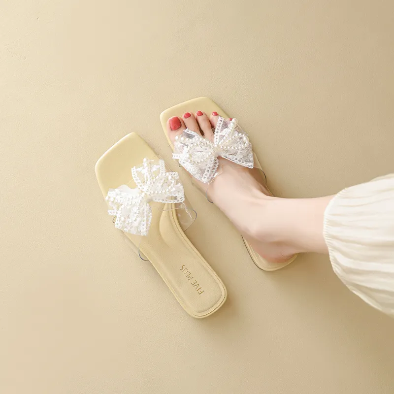 FIVE PLUS Rubber Sole Slide Slippers Women's-9