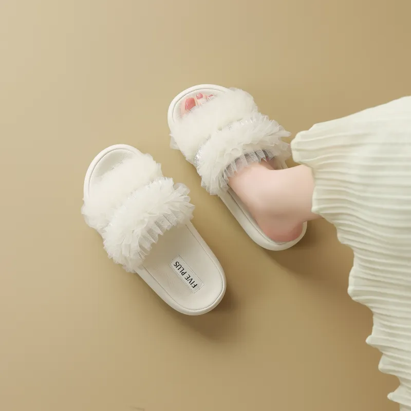 FIVE PLUS Slip Resistant Abrasion Resistant Slide Slippers Women's-5