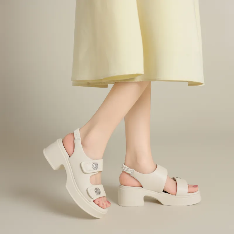 FIVE PLUS One Strap Sandals 6cm Women's-4