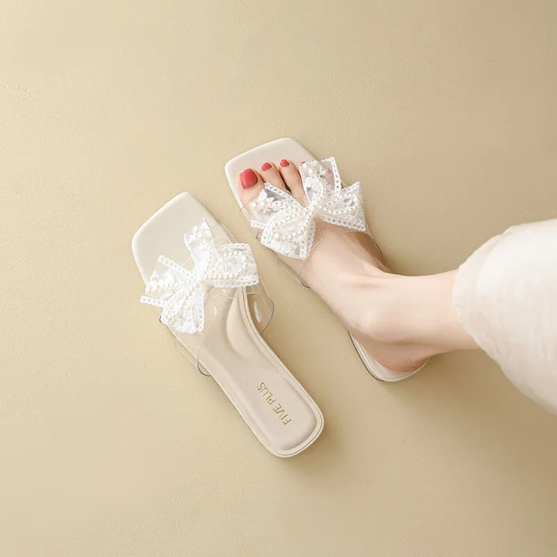 FIVE PLUS Rubber Sole Slide Slippers Women's-3