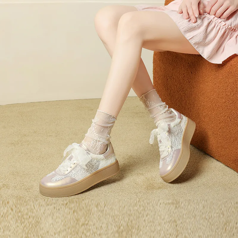 FIVE PLUS Anti Slip Wear Resistant Low Top Skateboard Shoes Women's-10