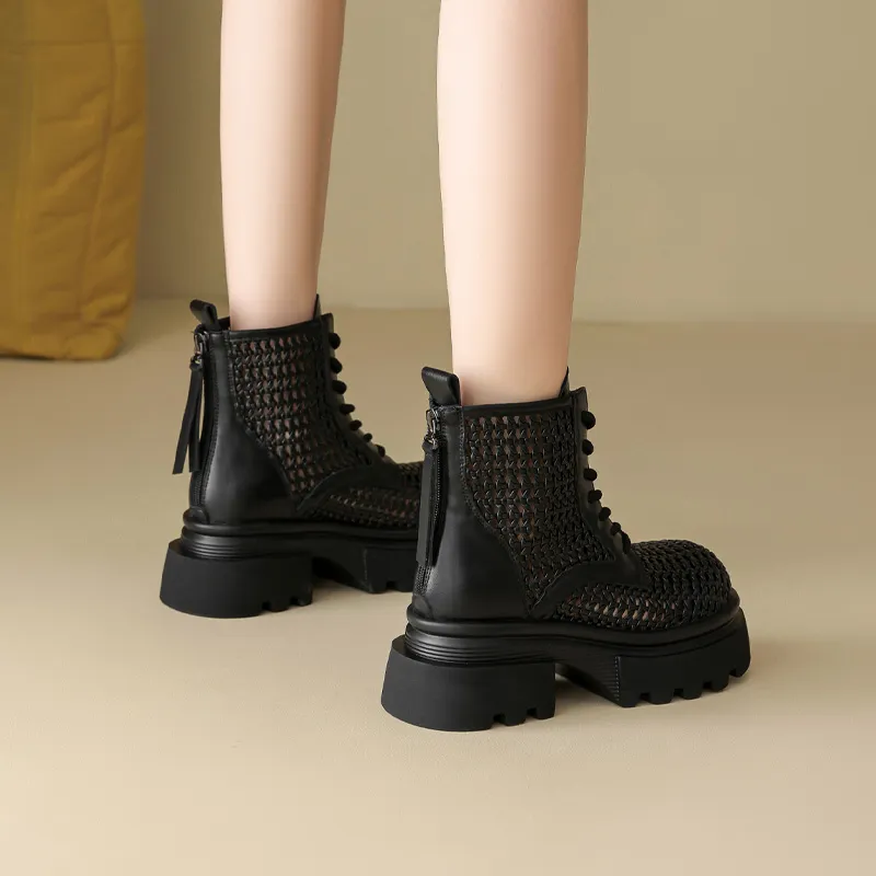 FIVE PLUS Ankle Boots 6.5cm Women's-11