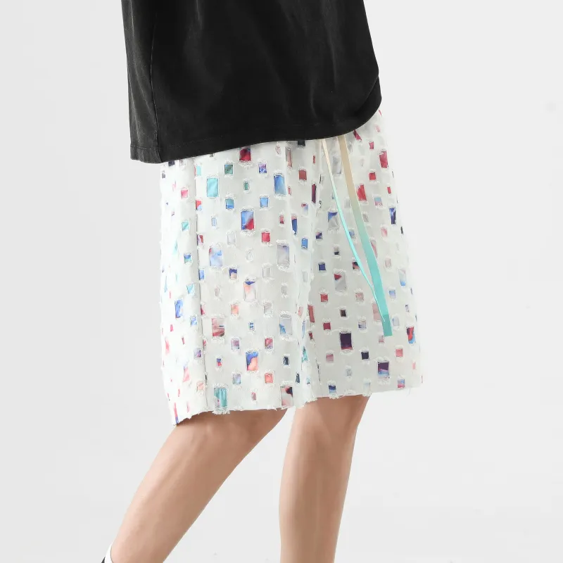 PAINT STAIN Casual Shorts Unisex-5