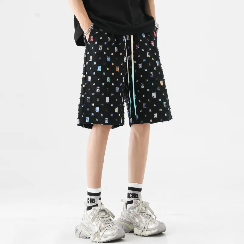 PAINT STAIN Casual Shorts Unisex-13