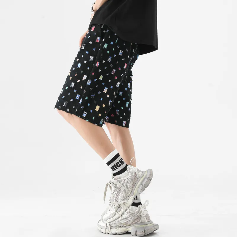 PAINT STAIN Casual Shorts Unisex-12