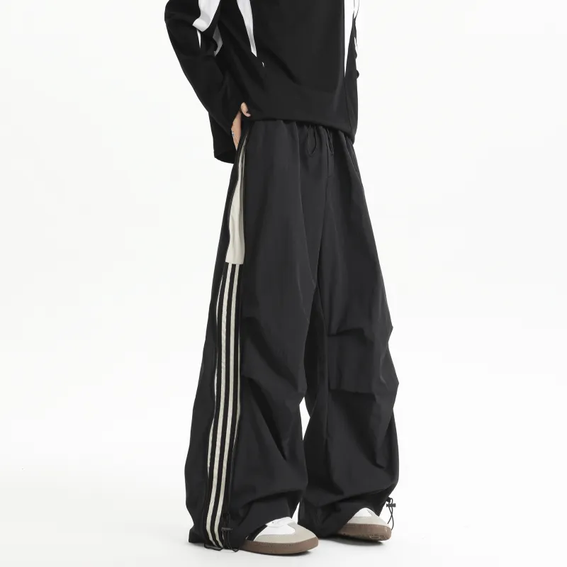 TESTUNG Casual Floor Length Wide Leg Design Luxury Streetwear Pants Unisex-9