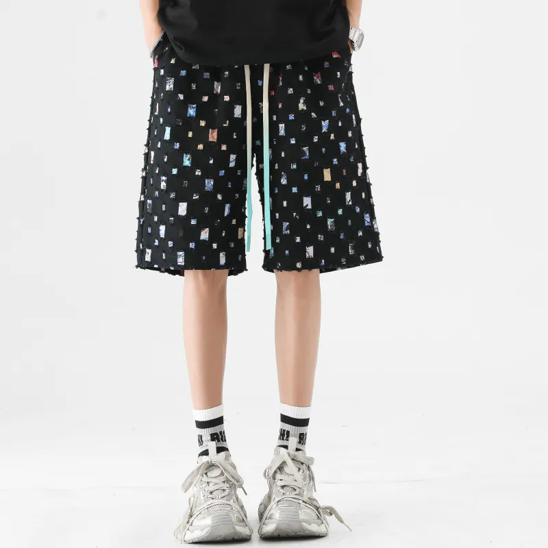 PAINT STAIN Casual Shorts Unisex-14