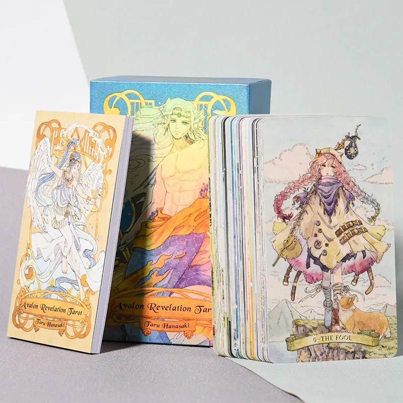 WEITETALUO Avalon Oracle Tarot Card White Edition Board Games-9