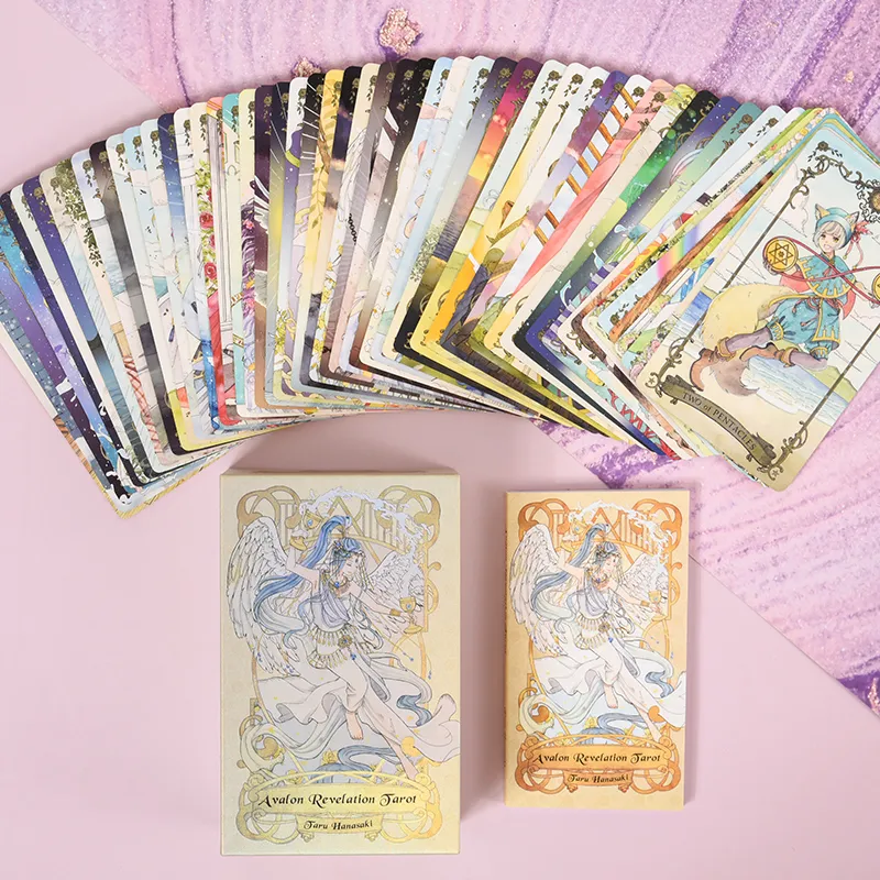 WEITETALUO Avalon Oracle Tarot Card White Edition Board Games-2