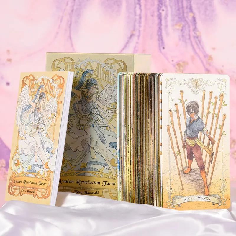 WEITETALUO Avalon Oracle Tarot Card White Edition Board Games-4