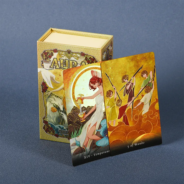WEITETALUO Aura Tarot Viter Viter Viter 78-Card Classic Entry-Level Full Set Board Games-8