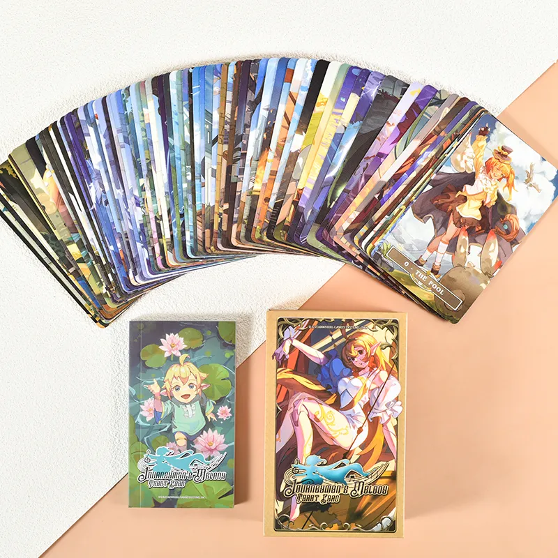 WEITETALUO Tarot Journeyman's Melody Wita Tarot Beginner Interpretation Guide Board Game Cards-4