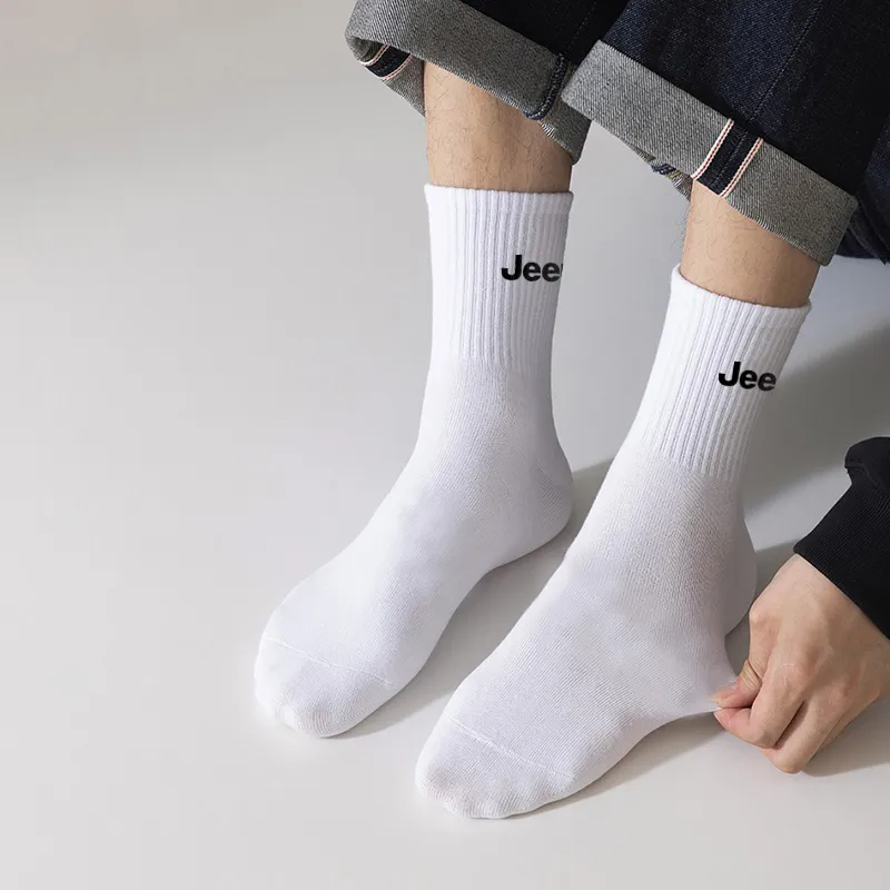 Jeep Mid Calf Socks Unisex 4 Pack-16