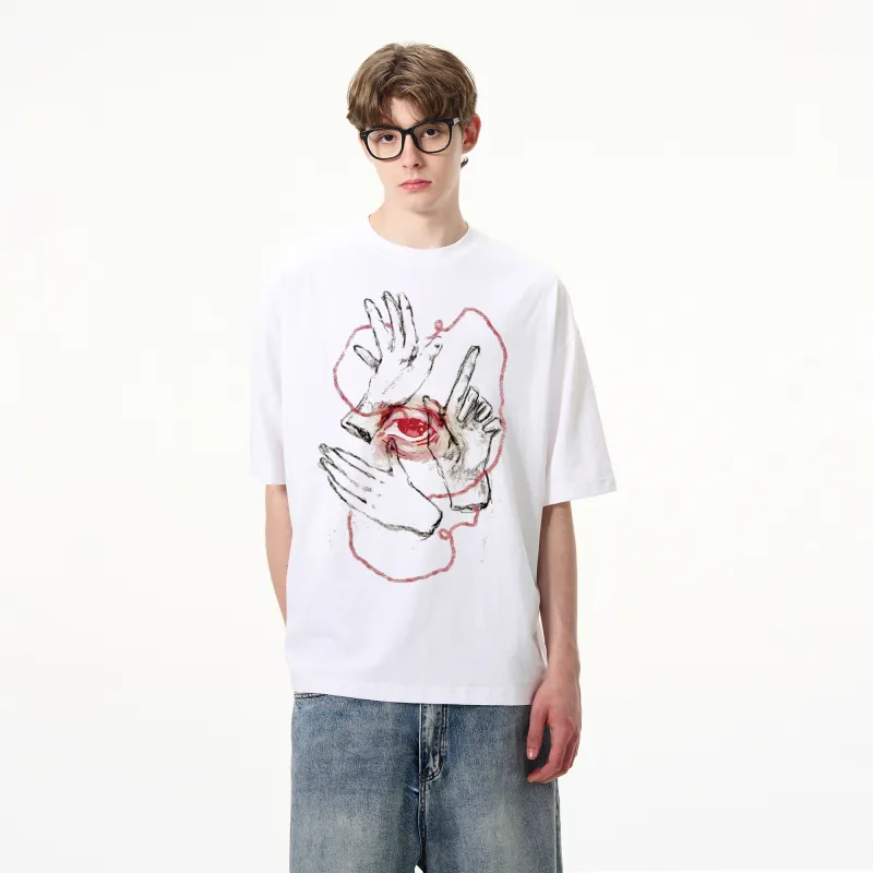 WOHOO T-Shirts Unisex White-3