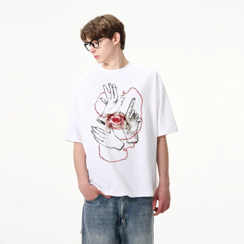 WOHOO T-Shirts Unisex White-1