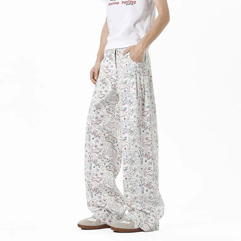 WOHOO Jeans Unisex White-2