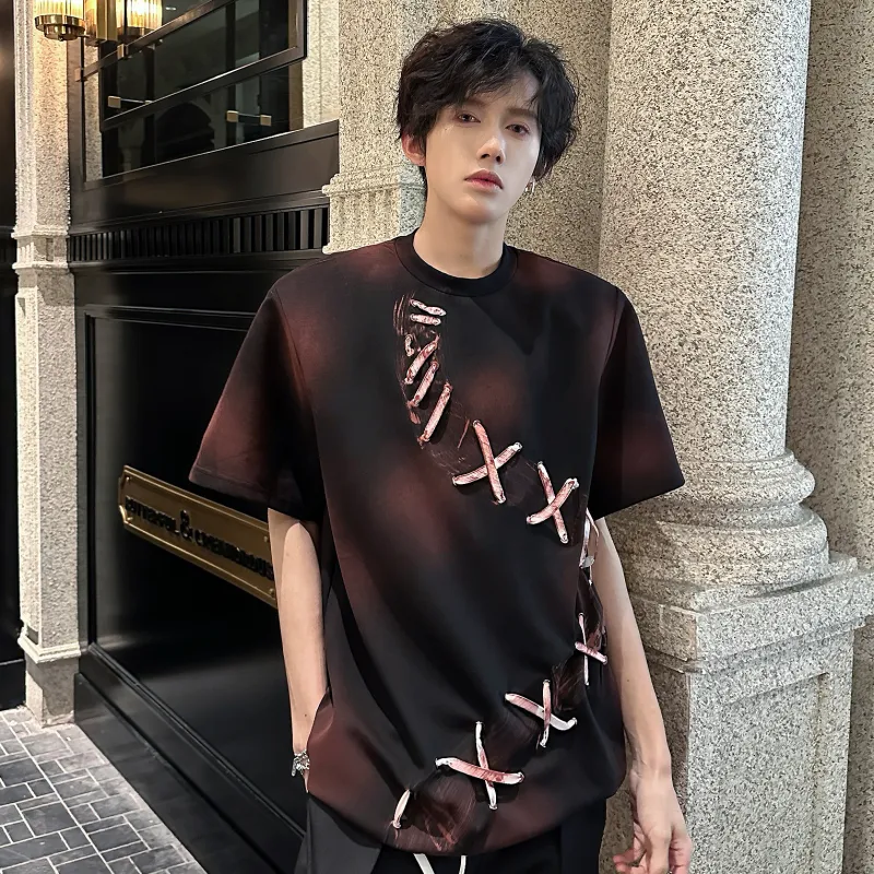 WOHOO T Shirts Unisex Black Red-4