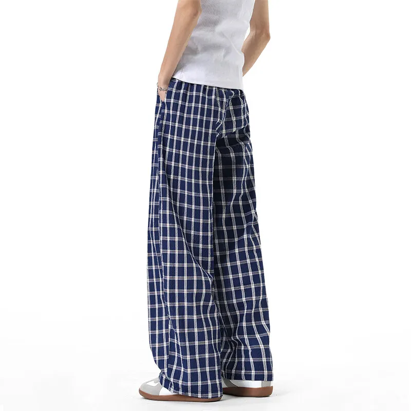 WOHOO Casual Pants Unisex Blue-3
