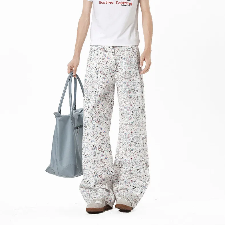 WOHOO Jeans Unisex White-1