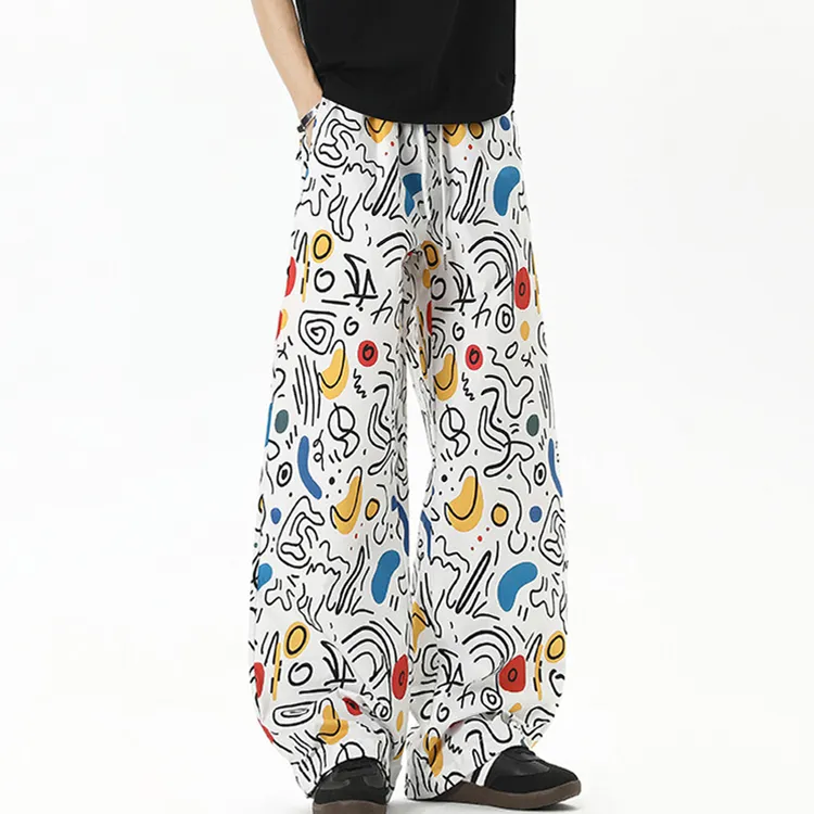 WOHOO Casual Pants Unisex White-4