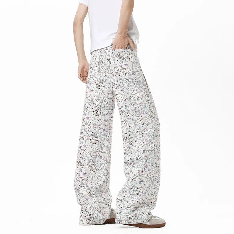 WOHOO Jeans Unisex White-5