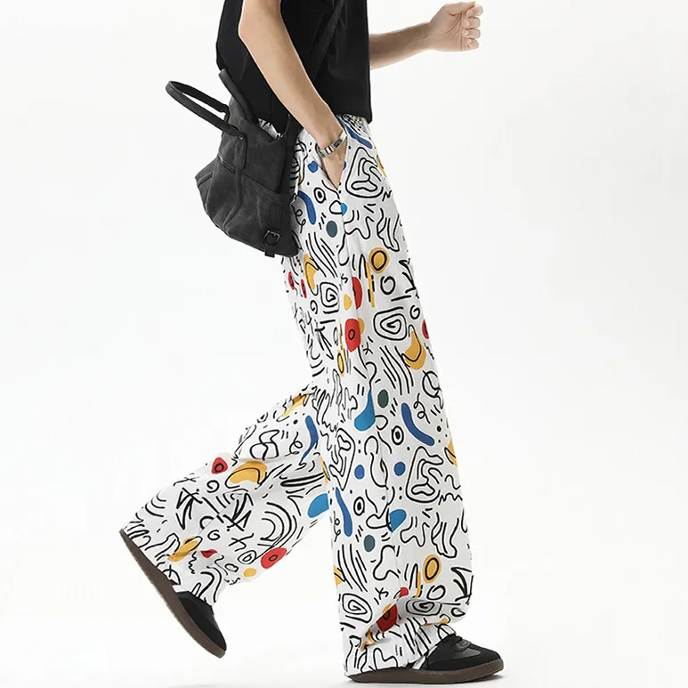 WOHOO Casual Pants Unisex White-3