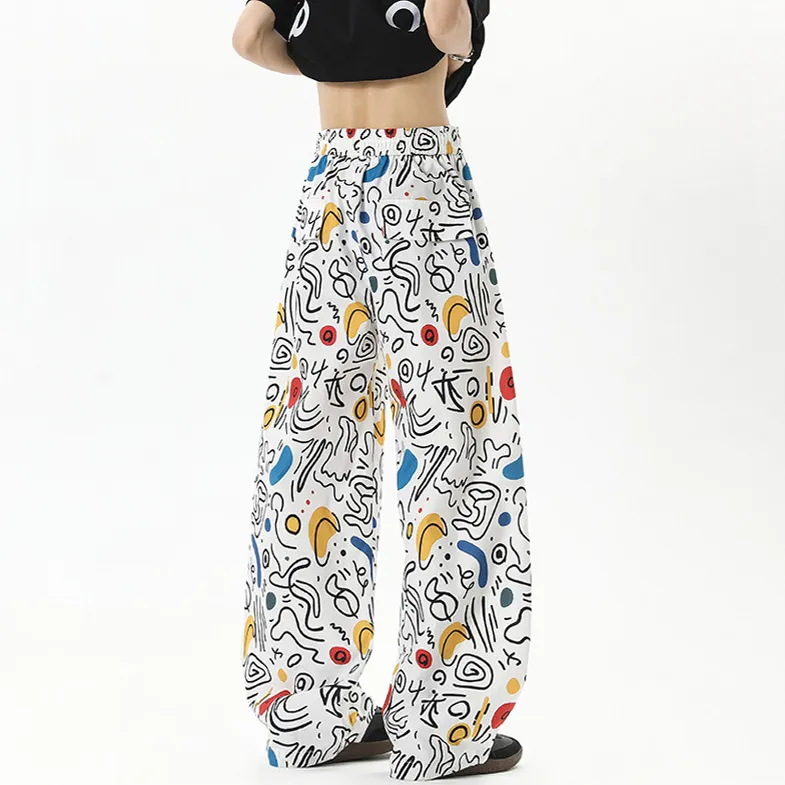 WOHOO Casual Pants Unisex White-5
