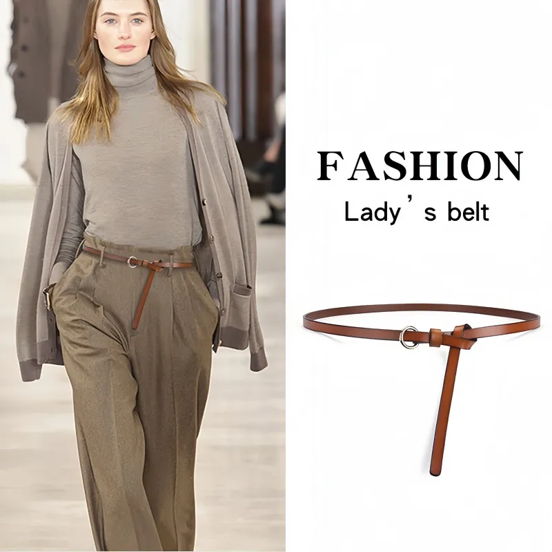 Yalu Cow Leather Belts Women's 1cm-10