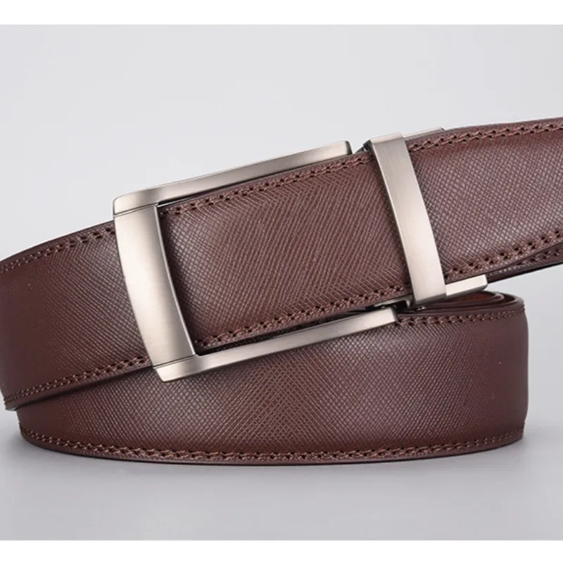 Yalu Split Leather With Overlay Film Leather Belts Men's 3.5cm-6
