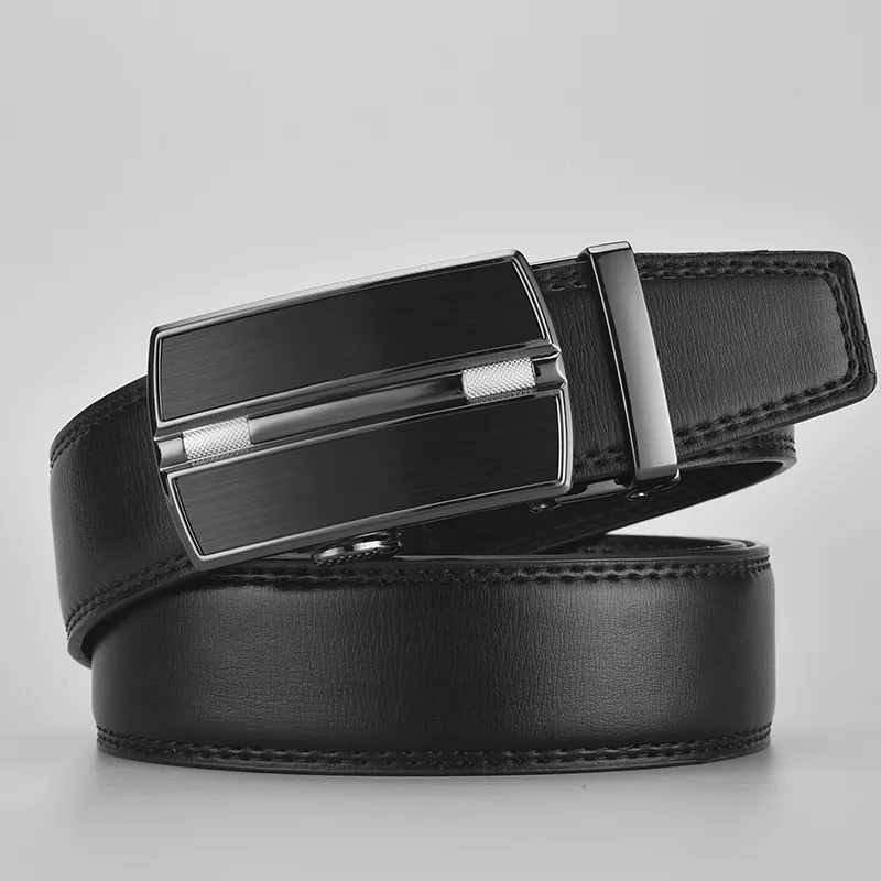 Yalu Split Laminated Leather Belts Men's Width 3.5cm-1
