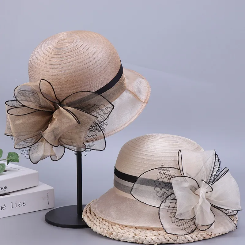 Yalu Organza Bucket Hats Women's-10