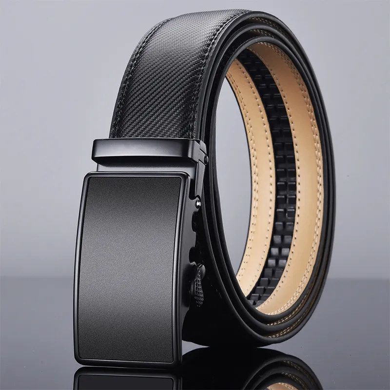 Yalu Cow Split Leather Belts Men's 3.5CM-3