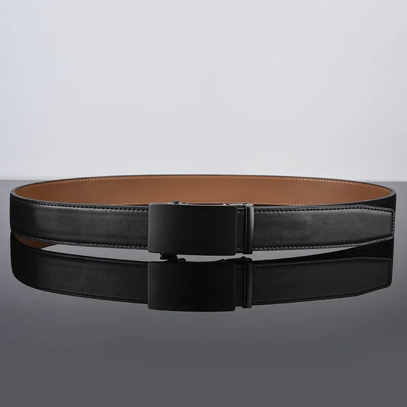 Yalu Split Leather With Overlay Film Leather Belts Men's 3.5CM-5