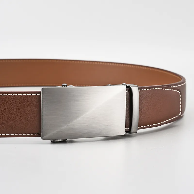 Yalu Split Leather With Overlay Film Leather Belts Men's 3.5CM-2
