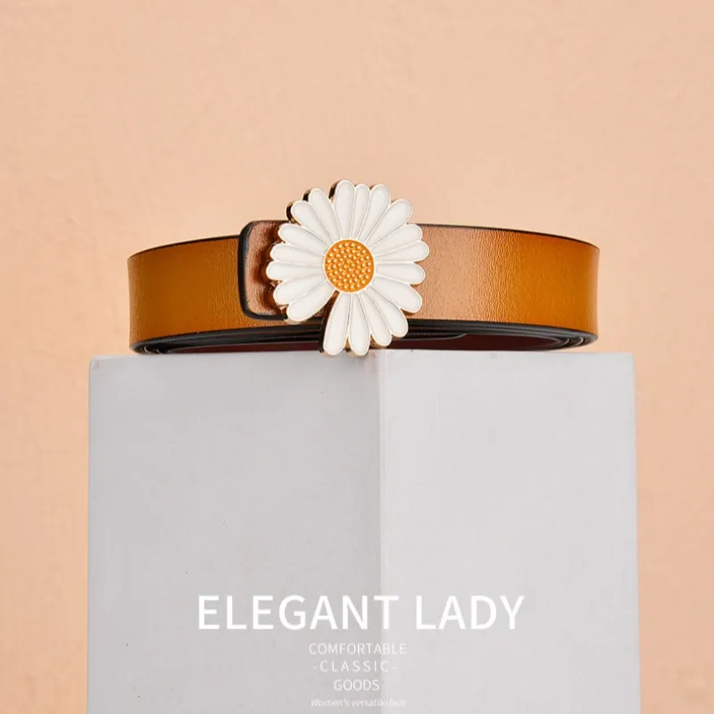 Yalu Cow Split Leather Belts Women's 2.5cm-6