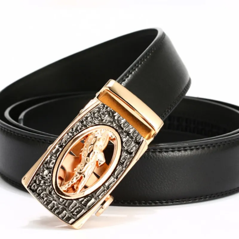 Yalu Cow Leather Belts Men's Width 3.5cm-4