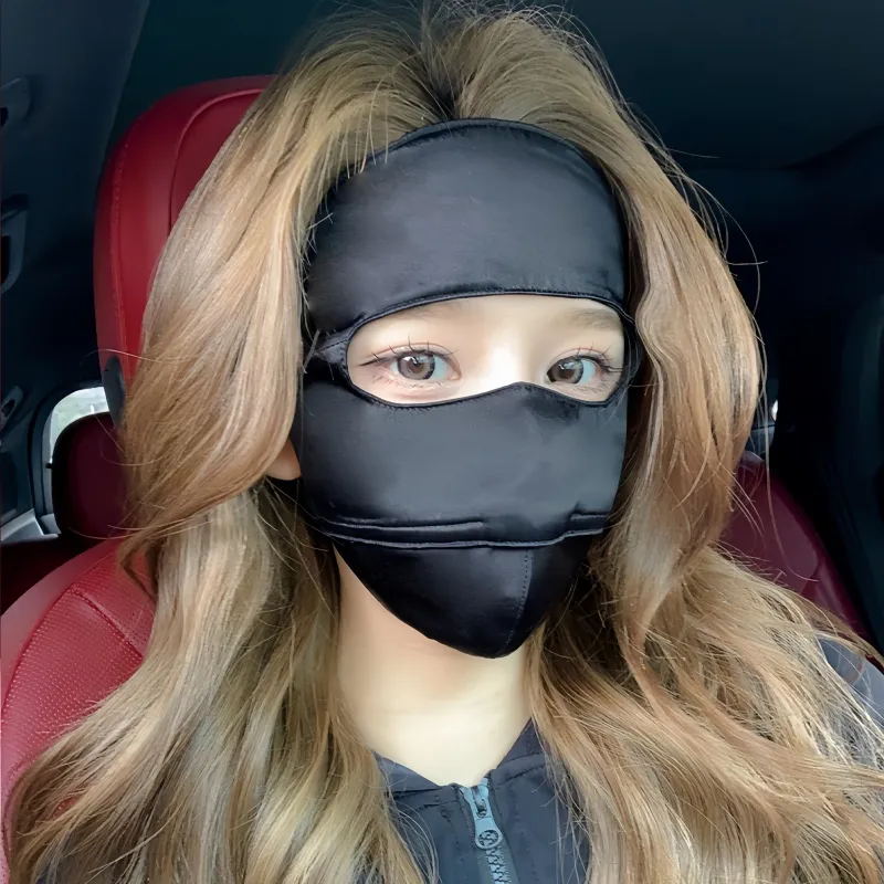 Yalu Silk Sun Protection Masks Women's-5