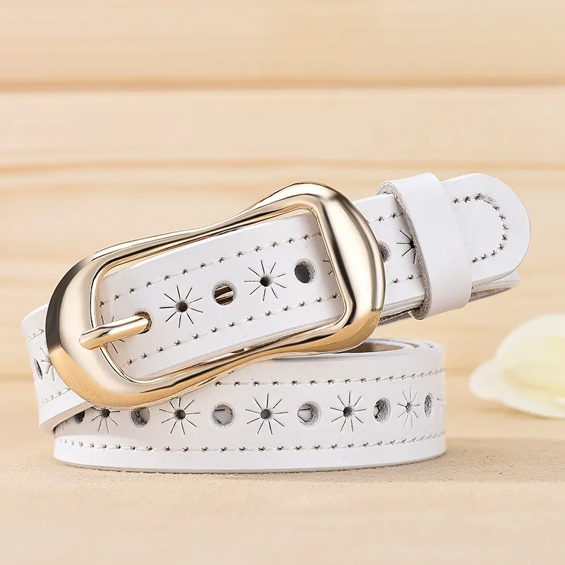 Yalu Cow Split Leather Belts Women's 2.5cm-9