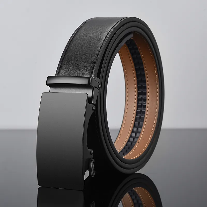 Yalu Split Leather With Overlay Film Leather Belts Men's 3.5CM-4