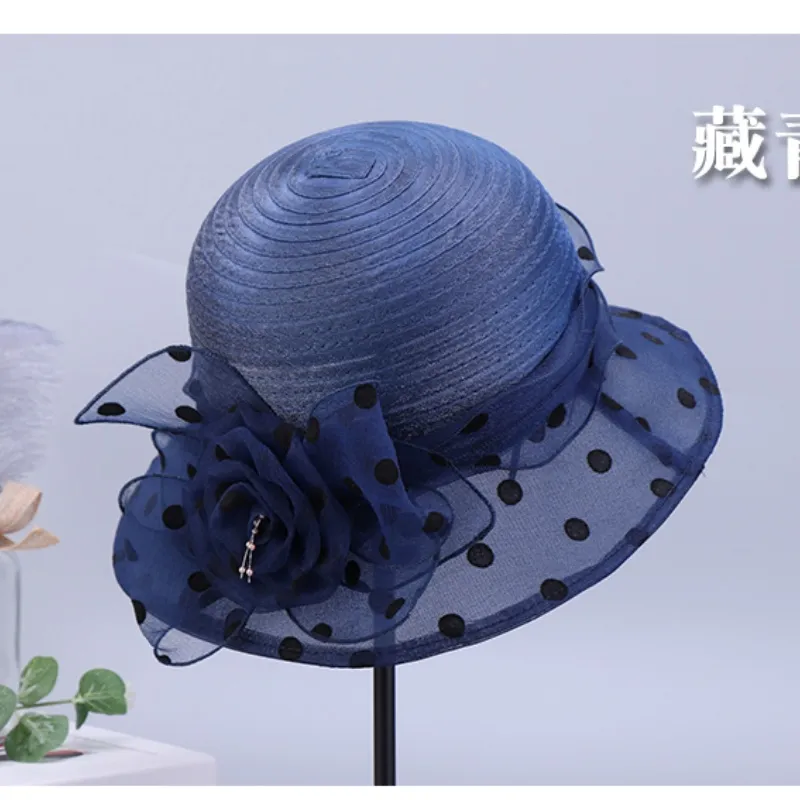 Yalu Organza Sun Protection Hats Women's-11