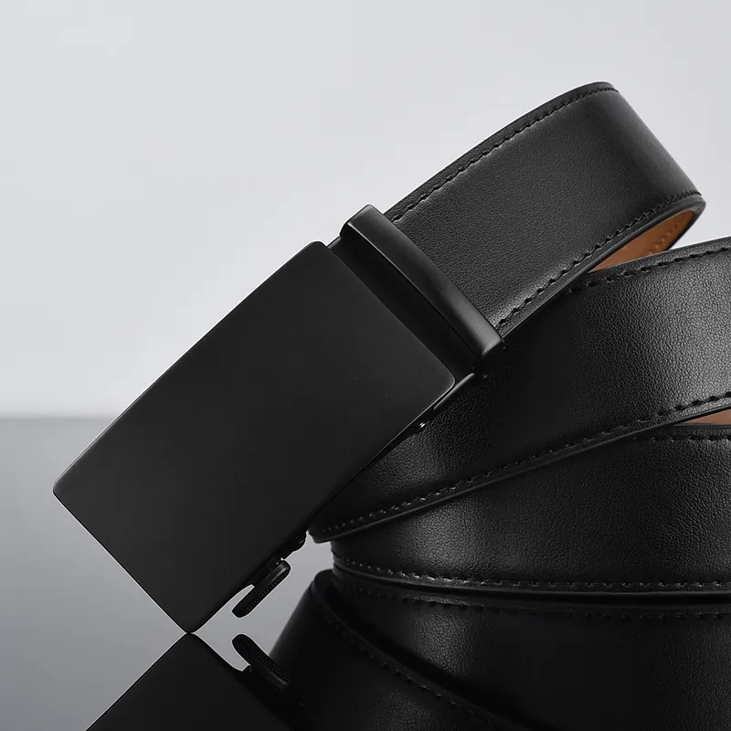 Yalu Split Leather With Overlay Film Leather Belts Men's Width 3.5cm-5