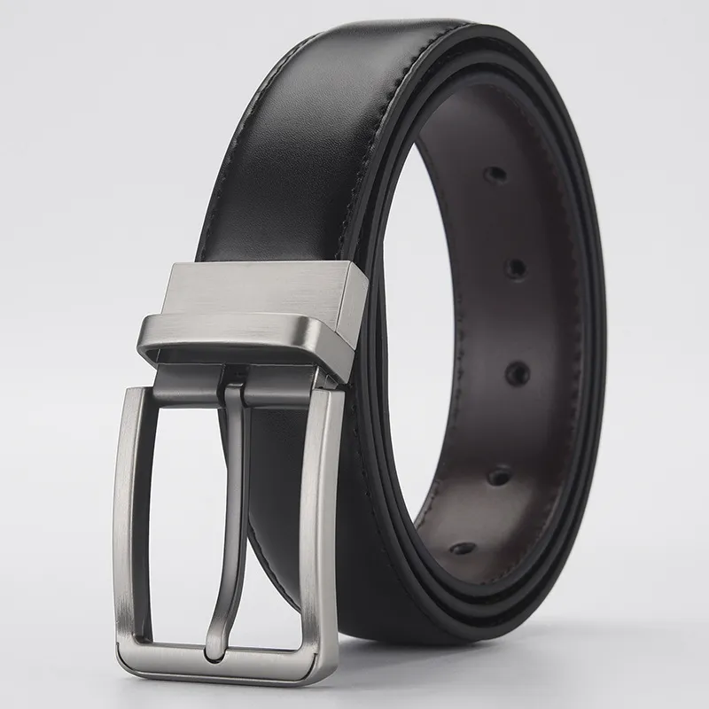 Yalu Bovine Split Transfer Leather Belts Men's 3.4cm-3