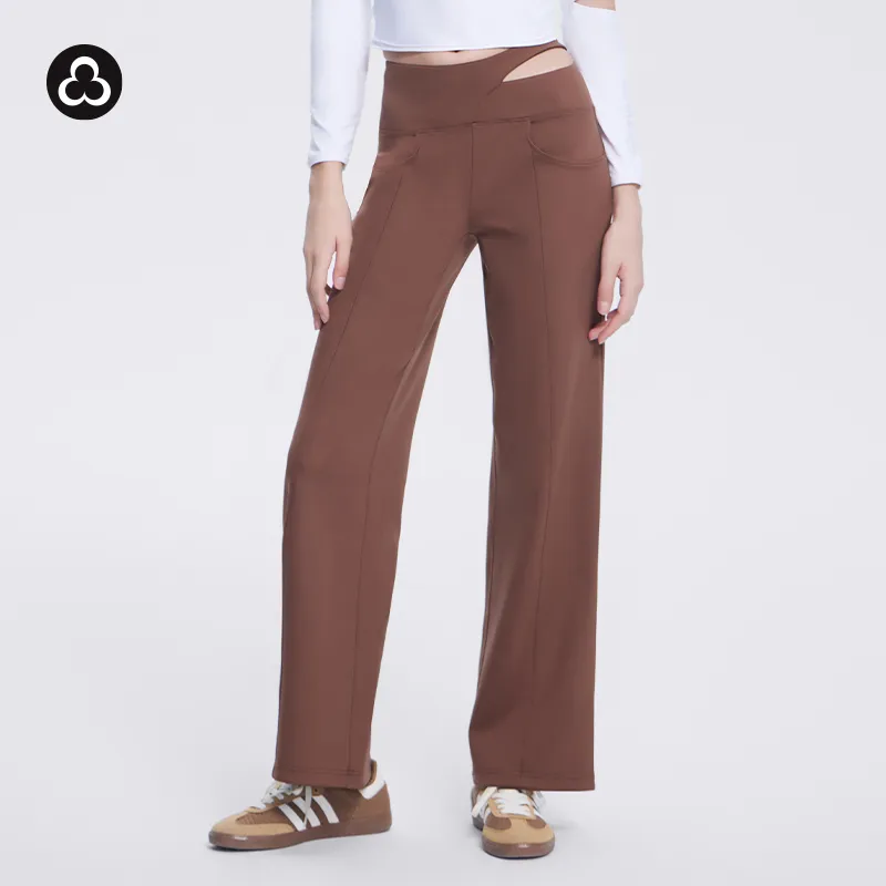 TITIKAACTIVE Casual Pants Women's Sun Dried Brown-1