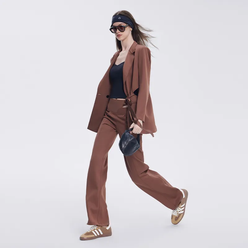 TITIKAACTIVE Casual Pants Women's Sun Dried Brown-4
