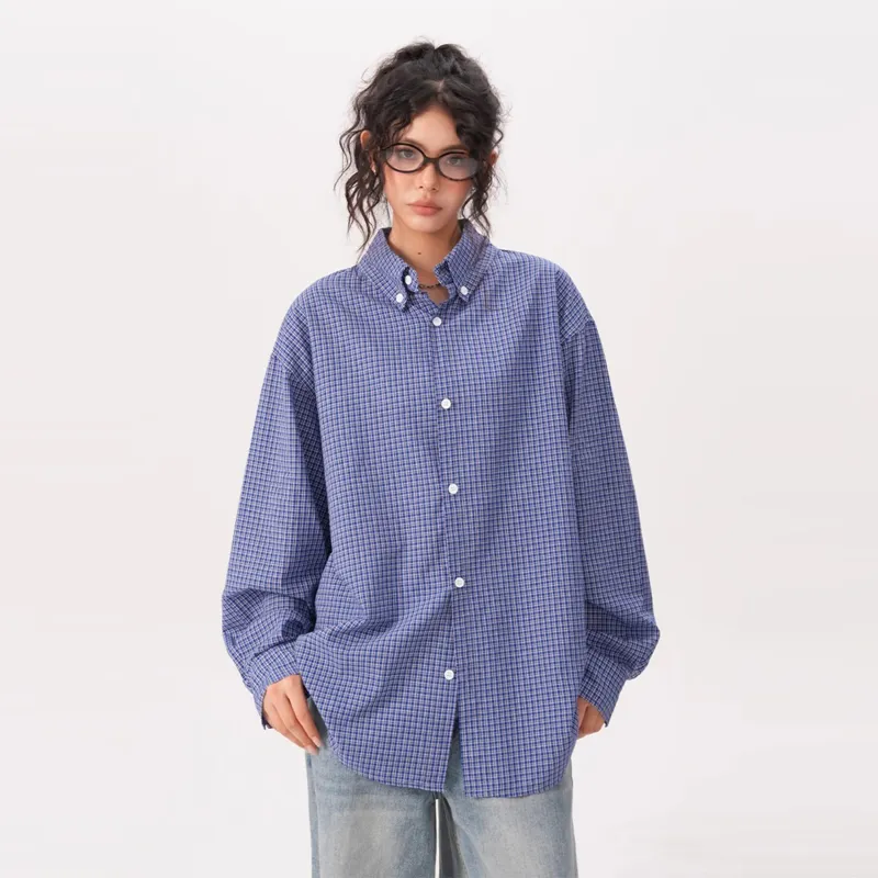 PAINT STAIN Shirts Unisex Blue-2