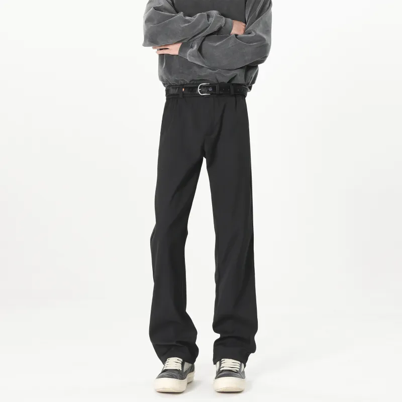 TESTUNG Fashion Casual Pants Unisex Classic Black-9