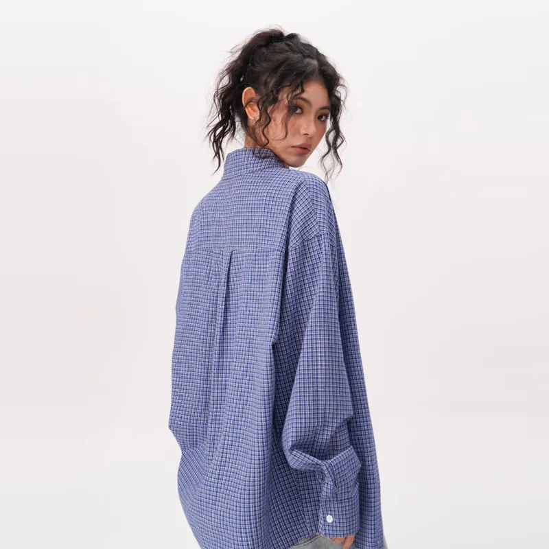 PAINT STAIN Shirts Unisex Blue-4